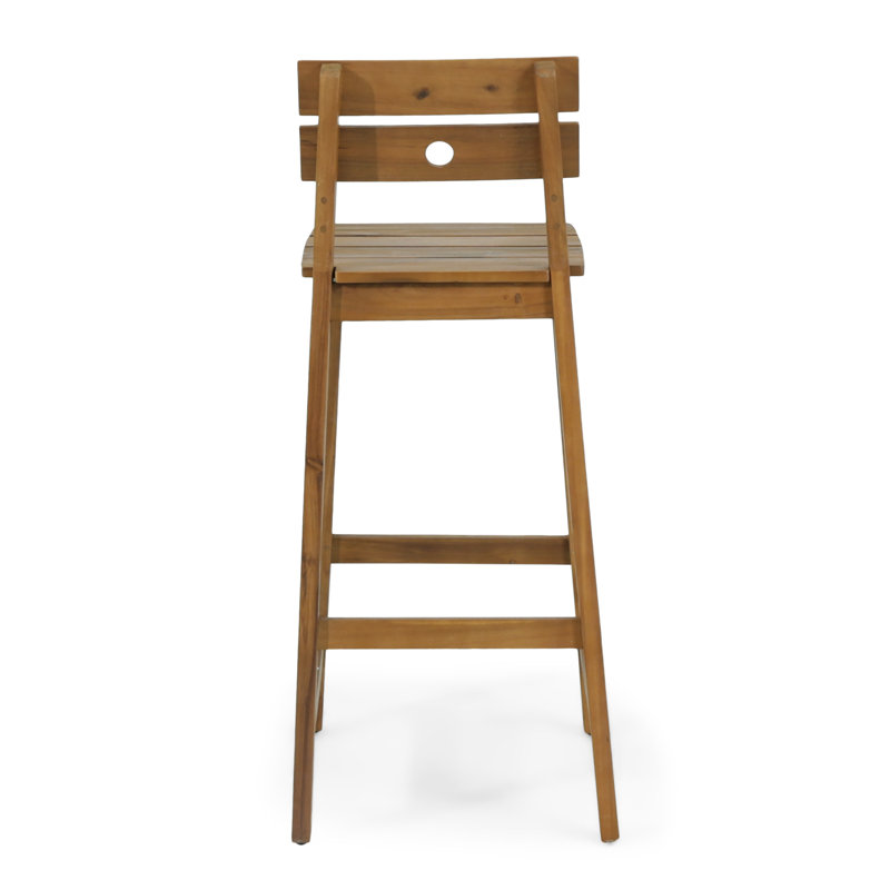 Mistana™ Caudillo Acacia Wood Barstools (Set of 4) & Reviews Wayfair